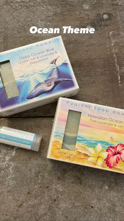 Holiday Hawaiian Soap in Gift Bag with Hawaiian Beeswax Lip Balm // 2 x soap bars and 1 x lip balm - Image 6