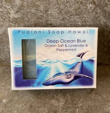 Deep Ocean Blue with Ocean Salt Peppermint & Lavender 4.5oz - Image 4