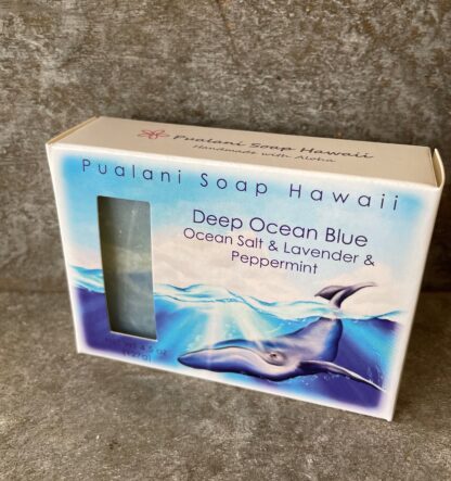 Deep Ocean Blue with Ocean Salt Peppermint & Lavender 4.5oz