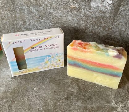 Hawaiian Anuenue (Rainbow) Bar Fresh Lemongrass and Lemon 4.5oz - Image 8