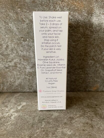 Hawaiian Kukui & Squalane Facial Serum Anti-Aging All Skin Type Pure Lavender 1oz - Image 6