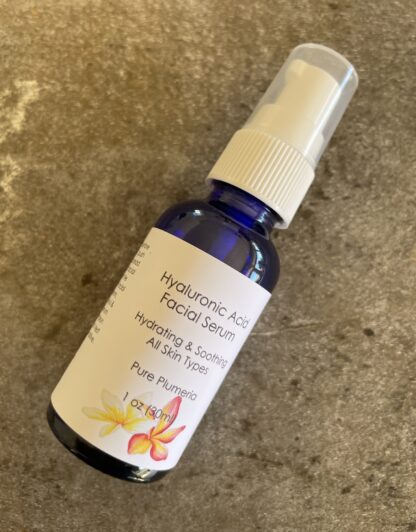 Hyaluronic Acid Facial Serum 1oz  Pure Plumeria Hydrating & Soothing for All Skin Types - Image 4