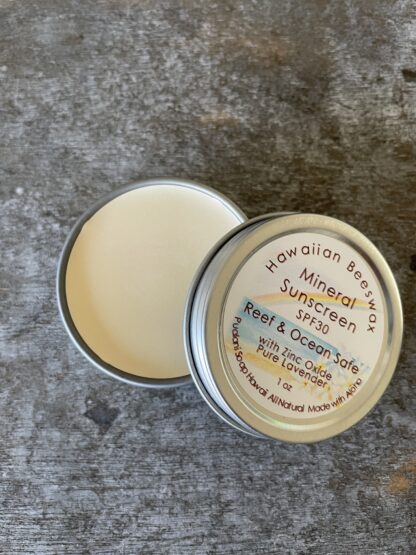 Mineral Sunscreen SPF30//Reef and Ocean Safe 1oz or 2oz // All natural Hawaiian Beeswax & Pure Lavender - Image 8