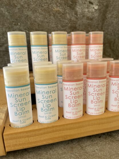 Mineral Sunscreen Lip Balm SPF20 Reef & Ocean Safe Pure Lavender 0.15oz Natural Zinc or Pink Tinted - Image 9