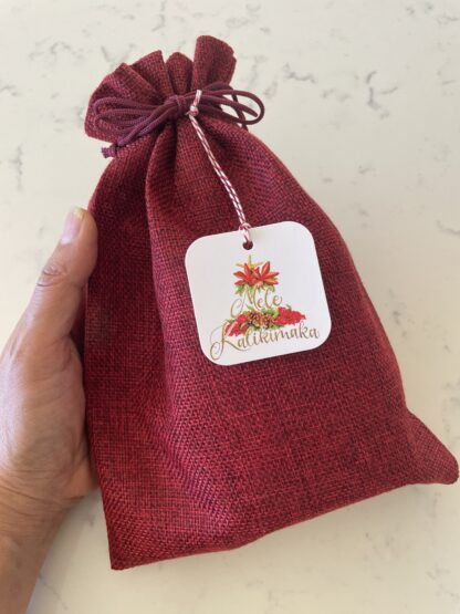 Holiday Hawaiian Soap in Gift Bag with Hawaiian Beeswax Lip Balm // 2 x soap bars and 1 x lip balm - Image 2